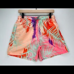 BOARDIES APPAREL MENS SZ XL TROPICANA MID LENGTH LINED SWIM SHORTS